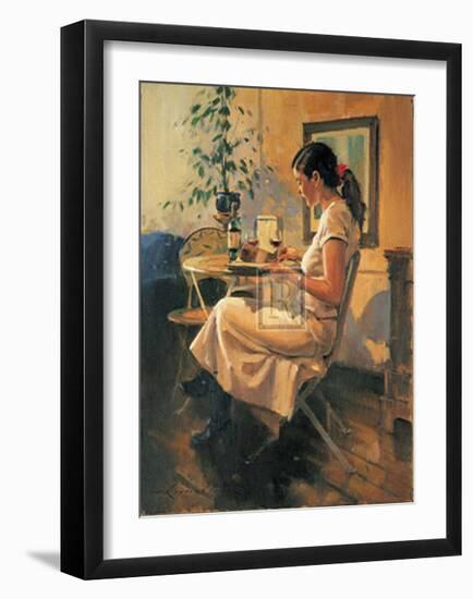 Sunday Girl-Raymond Leech-Framed Art Print