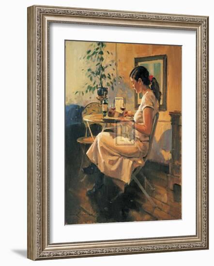 Sunday Girl-Raymond Leech-Framed Art Print