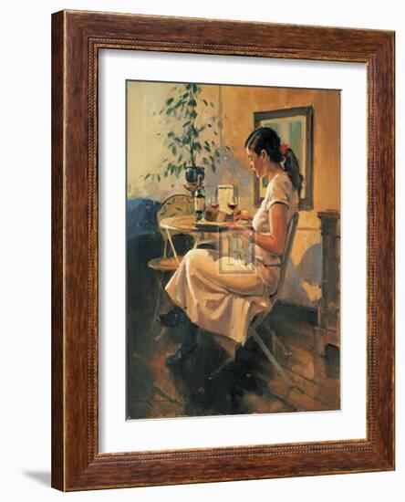 Sunday Girl-Raymond Leech-Framed Art Print