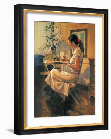 Sunday Girl-Raymond Leech-Framed Art Print