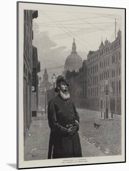 Sunday in London-Adrien Emmanuel Marie-Mounted Giclee Print