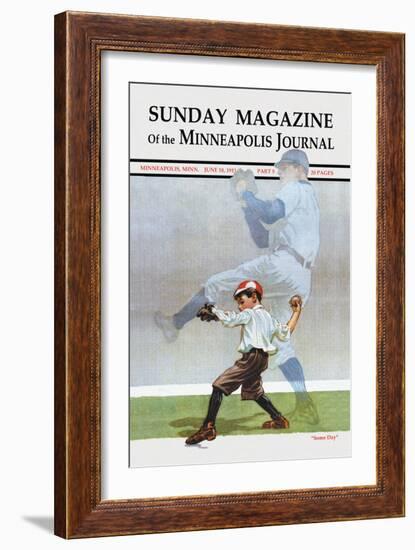 Sunday Magazine of the Minneapolis Journal: Some Day-null-Framed Art Print