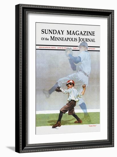 Sunday Magazine of the Minneapolis Journal: Some Day-null-Framed Art Print