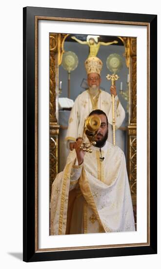Sunday Mass in Haifa Melkite Cathedral, Haifa-Godong-Framed Photographic Print