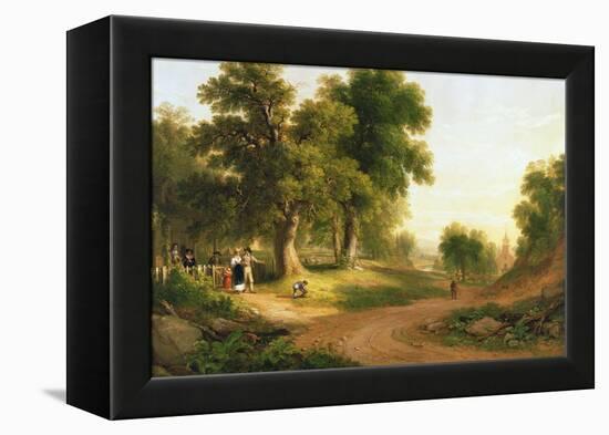 Sunday Morning, 1839-Asher Brown Durand-Framed Premier Image Canvas