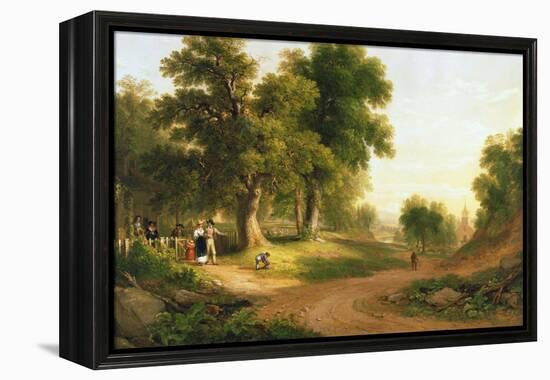 Sunday Morning, 1839-Asher Brown Durand-Framed Premier Image Canvas