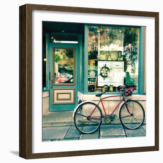 Sunday Morning Bike-Sue Schlabach-Framed Art Print