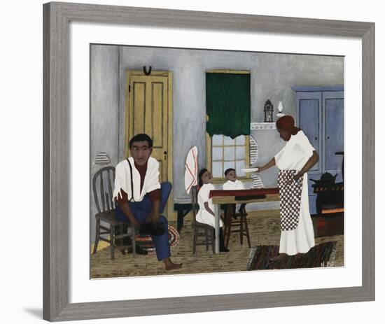 Sunday Morning Breakfast-Horace Pippin-Framed Art Print