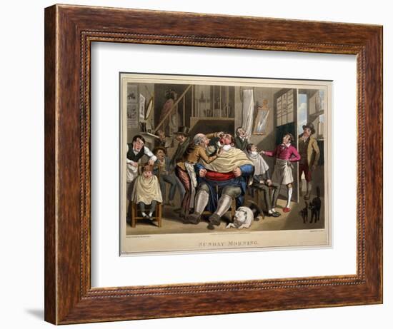 Sunday Morning, Eng. George Hunt, Pub. Thos. Mclean, London, 1827-Theodore Lane-Framed Giclee Print