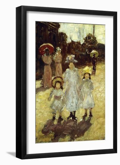 Sunday Morning in Paris, C.1892-1894-Maurice Brazil Prendergast-Framed Giclee Print