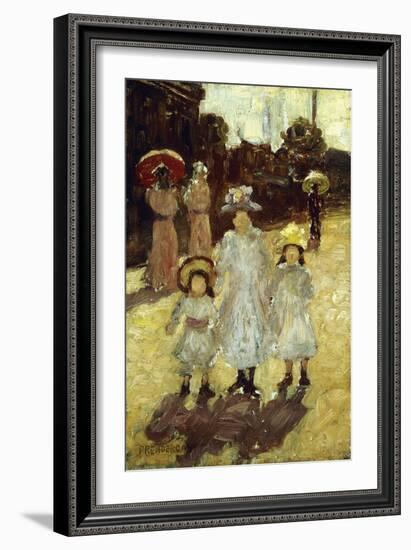 Sunday Morning in Paris, C.1892-1894-Maurice Brazil Prendergast-Framed Giclee Print