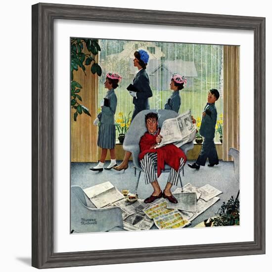 "Sunday Morning", May 16,1959-Norman Rockwell-Framed Giclee Print