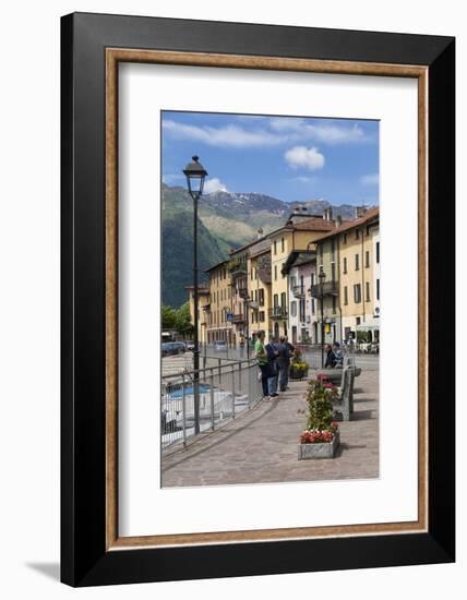 Sunday Morning Meeting, Domaso, Italian Lakes, Lombardy, Italy, Europe-James Emmerson-Framed Photographic Print