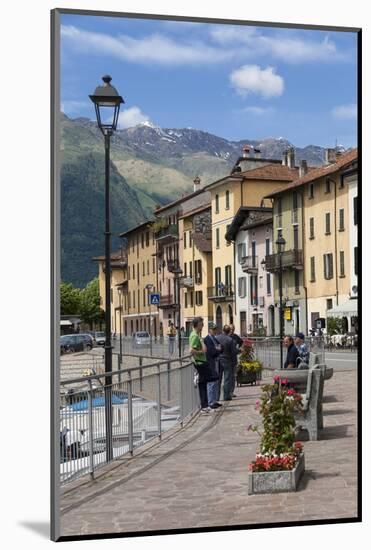 Sunday Morning Meeting, Domaso, Italian Lakes, Lombardy, Italy, Europe-James Emmerson-Mounted Photographic Print