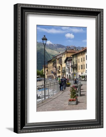 Sunday Morning Meeting, Domaso, Italian Lakes, Lombardy, Italy, Europe-James Emmerson-Framed Photographic Print