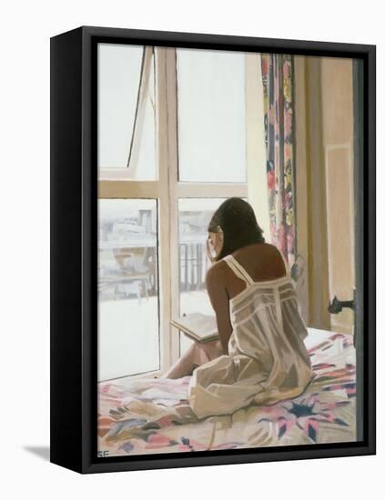 Sunday Morning - Newlyn, 1998-Gillian Furlong-Framed Premier Image Canvas