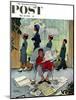 "Sunday Morning" Saturday Evening Post Cover, May 16,1959-Norman Rockwell-Mounted Giclee Print