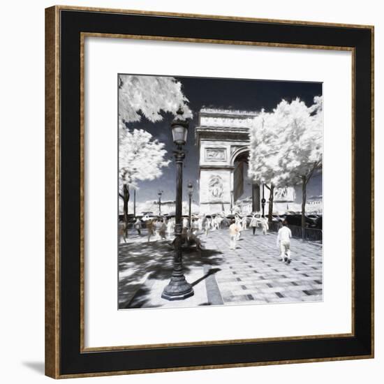 Sunday Paris - In the Style of Oil Painting-Philippe Hugonnard-Framed Giclee Print