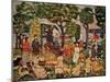 Sunday Promenade, C.1914-15 (Oil on Canvas)-Maurice Brazil Prendergast-Mounted Giclee Print