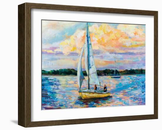 Sunday Sail-Jeanette Vertentes-Framed Art Print