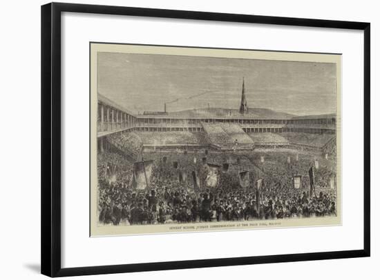 Sunday School Jubilee Commemoration at the Piece Hall, Halifax-null-Framed Giclee Print