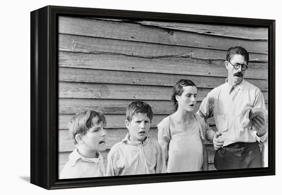 Sunday singing, 1936-Walker Evans-Framed Premier Image Canvas