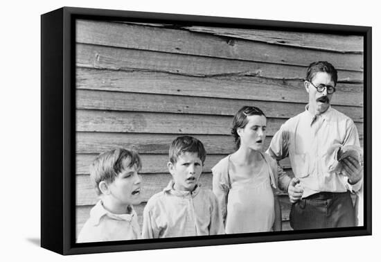 Sunday singing, 1936-Walker Evans-Framed Premier Image Canvas