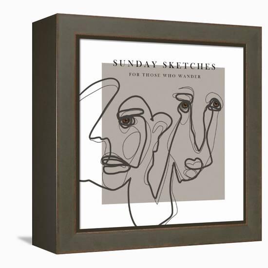 Sunday Sketches-Gabriella Roberg-Framed Premier Image Canvas