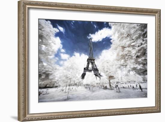 Sunday stroll in Paris - In the Style of Oil Painting-Philippe Hugonnard-Framed Giclee Print