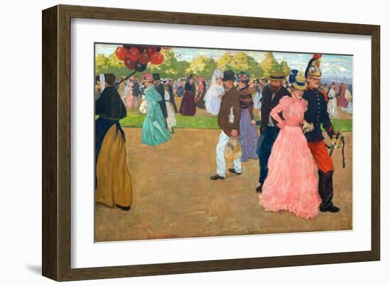 Sunday Stroll in the Bois De Boulogne-Henri Jacques Edouard Evenepoel-Framed Giclee Print