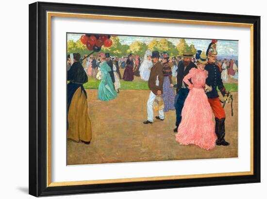 Sunday Stroll in the Bois De Boulogne-Henri Jacques Edouard Evenepoel-Framed Giclee Print