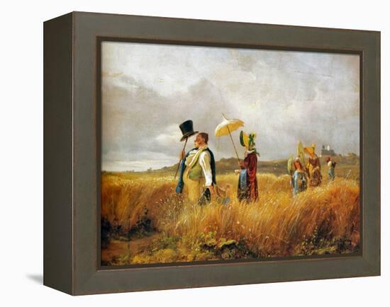 Sunday Stroll-Carl Spitzweg-Framed Premier Image Canvas