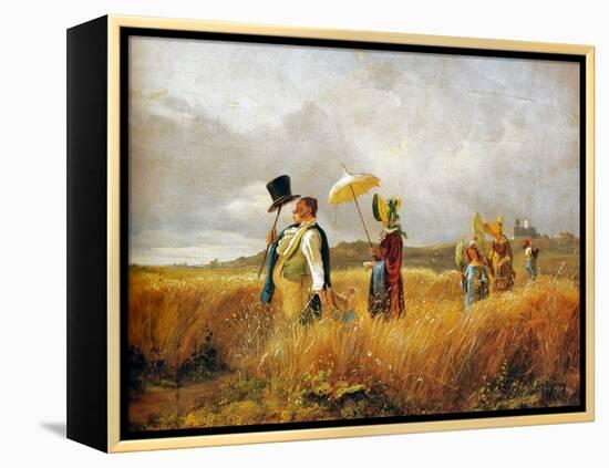 Sunday Stroll-Carl Spitzweg-Framed Premier Image Canvas