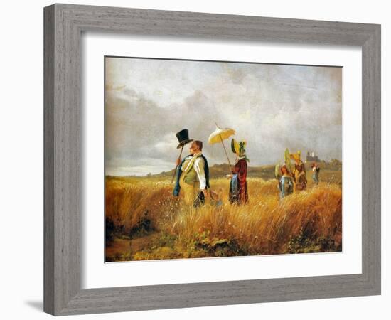 Sunday Stroll-Carl Spitzweg-Framed Giclee Print