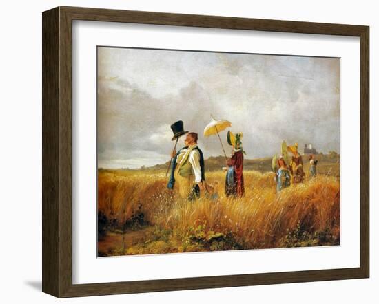 Sunday Stroll-Carl Spitzweg-Framed Giclee Print