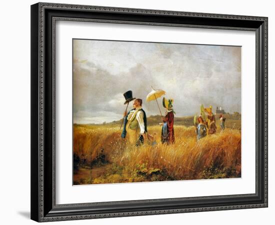 Sunday Stroll-Carl Spitzweg-Framed Giclee Print