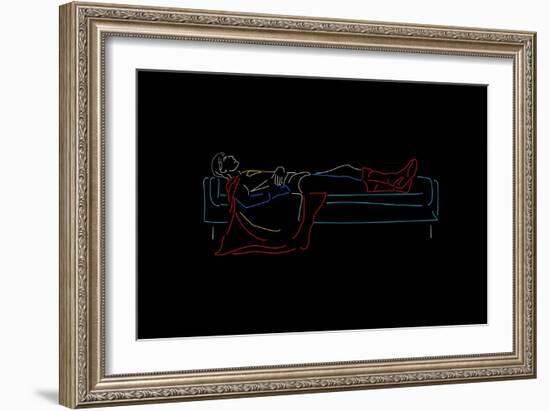 Sunday Superhero-null-Framed Art Print