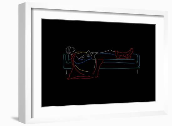 Sunday Superhero-null-Framed Art Print