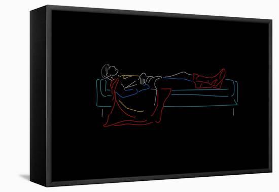 Sunday Superhero-null-Framed Stretched Canvas