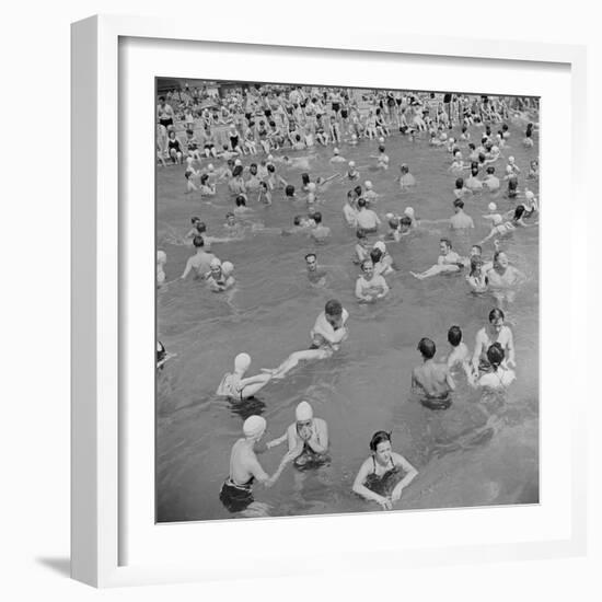 Sunday Swimmers-The Chelsea Collection-Framed Giclee Print