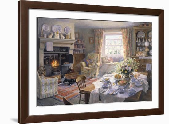 Sunday Tea-Time-Stephen Darbishire-Framed Giclee Print