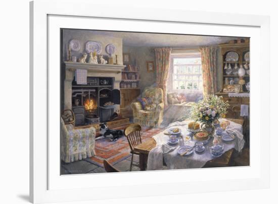 Sunday Tea-Time-Stephen Darbishire-Framed Giclee Print