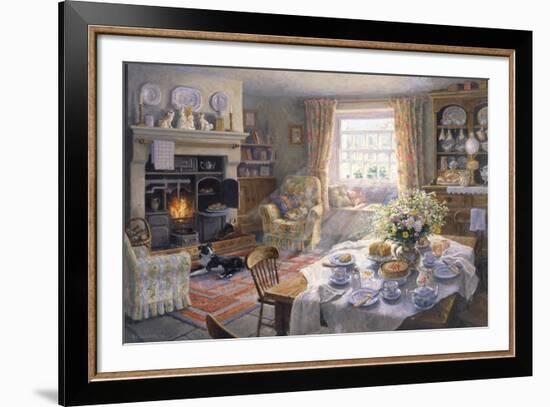 Sunday Tea-Time-Stephen Darbishire-Framed Giclee Print