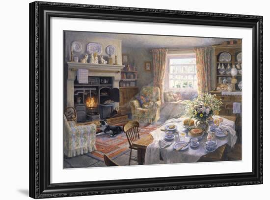 Sunday Tea-Time-Stephen Darbishire-Framed Giclee Print