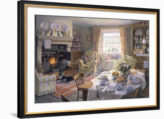 Sunday Tea-Time-Stephen Darbishire-Framed Giclee Print