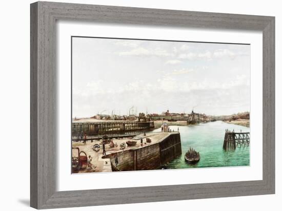 Sunderland Harbour, 1883-John Smith-Framed Giclee Print