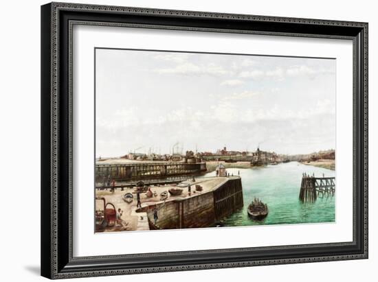 Sunderland Harbour, 1883-John Smith-Framed Giclee Print