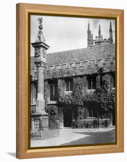 Sundial, Corpus Christi College, Oxford, Oxfordshire, 1924-1926-Herbert Felton-Framed Premier Image Canvas