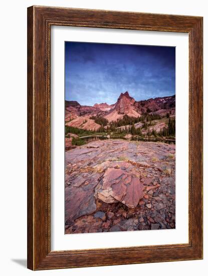 Sundial Peak And Lake Blanche In Big Cottonwood Canyon, Utah-Lindsay Daniels-Framed Photographic Print