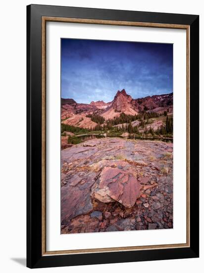 Sundial Peak And Lake Blanche In Big Cottonwood Canyon, Utah-Lindsay Daniels-Framed Photographic Print